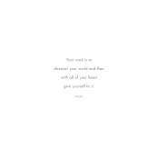 FIRST PORTFOLIO, Buddha quote