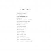 STREET POEMS, Table of Contents