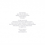 HAND TINTED WORK, Copyright & ISBN