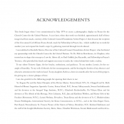 THE FACE OF PRAYER, Acknowledgements