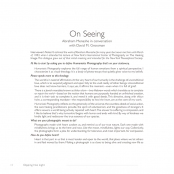 DIPPING INTO LIGHT; A Lifetime of Photography, On seeing, p. 10